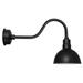 Cocoweb 12 Blackspot LED Barn Light with Contemporary Arm in Matte Black