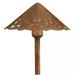Pierced Shade Sheds Decorative Patterned Light Textured Tannery Bronze with Transitional Inspirations 22 inches H X 8 inches W-Textured Tannery Bronze