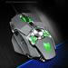 WANYNG RGB Wired Gaming Mouse 7 Programmable Button With 4 Light Modes 4 Speed Adjustable 6400 DPI For Laptop PC Gamers