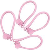 epacks 2 Pair EarHooks for AirPods Anti-Lost Secure Ear Hook Holder Ear Attachment Loops ForApple AirPods 1 & 2 Earphone Earbuds Earpods (Pink)