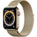 Refurbished Apple Watch Gen 6 Series 6 Cell 44mm Gold Stainless Steel - Gold Milanese Loop M07P3LL/A