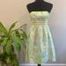 Lilly Pulitzer Dresses | Lilly Pulitzer White Label Katrina Strapless Dress In Fountain Of Youth | Color: Green/Yellow | Size: 0