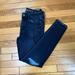 American Eagle Outfitters Jeans | American Eagle Dark Wash Super Stretch X4 Ripped Knee Hi Rise Jegging Jeans | Color: Blue | Size: 4