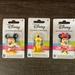 Disney Toys | Disney Mickey Minnie Pluto Collectible Mini Figure Set | Color: Pink/White | Size: 2.5”