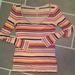 Free People Tops | Free People Intimately Top Striped Scoop Neck Long Sleeve Size Medium | Color: Orange/Pink | Size: S