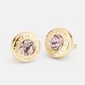 Coach Jewelry | Coach - Open Circle Stone Stud Earrings In Gold | Color: Gold | Size: Os