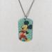 Disney Jewelry | Disney Mickey Mouse Dog Tag Necklace | Color: Silver | Size: Os