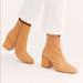 Free People Shoes | Free People Nicola Boot Tan Block Chunky Heel Boho Contemporary 100% Genuine | Color: Brown/Tan | Size: 8