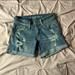 American Eagle Outfitters Shorts | American Eagle Outfitters Super Super Stretch Midi Shorts | Color: Blue | Size: 00