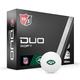 WILSON Staff 2023 Duo Soft NFL Golf Balls - 12 Balls, White, New York Jets