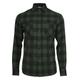 Langarmshirt URBAN CLASSICS "Herren Checked Flanell Shirt" Gr. 3XL, schwarz (blk, forest) Herren Shirts Langarm