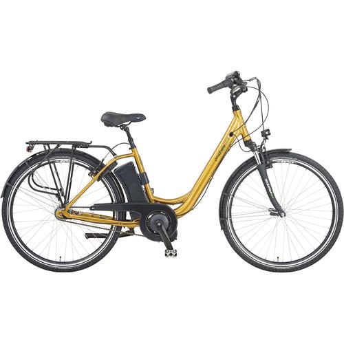 "E-Bike PROPHETE ""Geniesser pro"" E-Bikes Gr. 46 cm, 28 Zoll (71,12 cm), braun (goldfarben) E-Bikes"