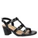 Easy Street Fiesta - Womens 7 Black Sandal Medium