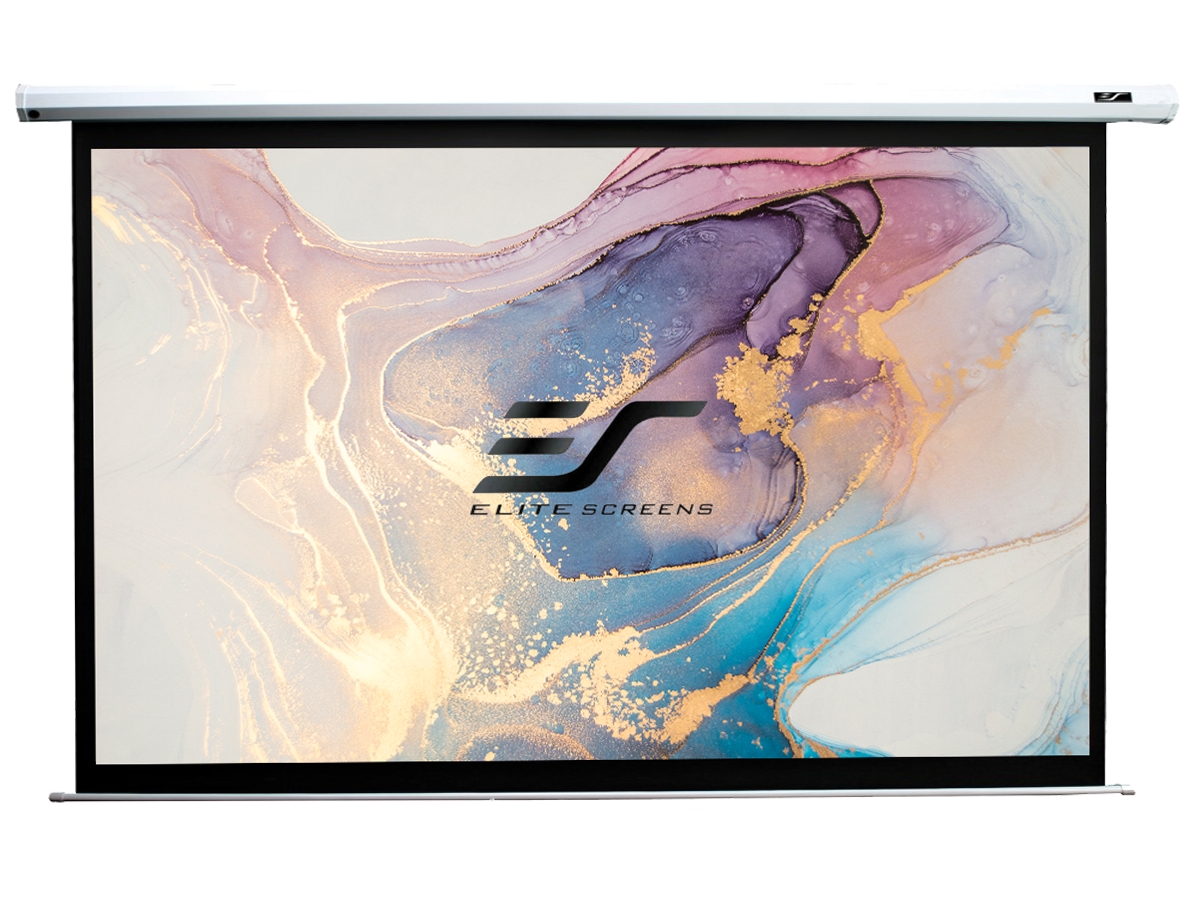 ELITE SCREENS-VMAX - MOTORLEINWANDWeiß / 16:9 / 234 x 132 (Vorlauf 20cm)-Projektionsleinwand-geeignet für: normalen Beamer Image