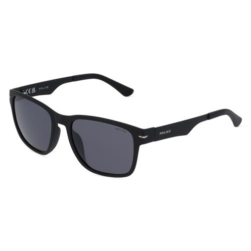 Police POISPLL09V Herren-Sonnenbrille Vollrand Eckig Acetat-Gestell, schwarz