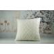 Angora Wool Pillow, Christmas Knitted Throw Cream Festive Pillow Cover With Insert, Boho Knit