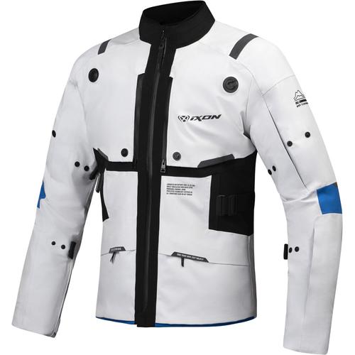 Ixon M-Skeid Motorrad Textiljacke, grau-blau, Größe L