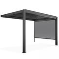 Pergola bioclimatique adossée 3x4m et 1 Store 2,66 x 2,34 m