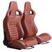 2-Piece Racing Simulator Game seats with Adjustable Double Slides