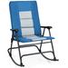 Portable Rocking Padded Chair Camping Chair w/ Backrest Armrest