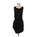 Juicy Couture Casual Dress - Party Cowl Neck Sleeveless: Black Print Dresses - Women's Size P