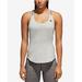 Adidas Tops | Adidas Women's Performer X Back Tank Top Gray Size Large | Color: Gray | Size: Large