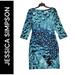 Jessica Simpson Dresses | Jessica Simpson Women Size 6 Multicolored Sheath Long Sleeves Formal Dress | Color: Red | Size: 6