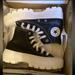 Converse Shoes | Converse Chuck Taylor All Star Lugged Black Leather Shoes | Color: Black/White | Size: Various