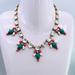 J. Crew Jewelry | J.Crew Vintage Gold Tone Crystal & Resin Statement Necklace | Color: Gold/Green | Size: Os