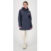 Regenjacke DEPROC ACTIVE "Friesennerz NEW ELLESMERE", Damen, Gr. 44 (L), blau (navy), Obermaterial: 100% Polyurethan;Futter: 100% Polyester, casual, figurumspielend, Langarm gerader Abschluss mit Druckknopf, Jacken, auch in Großen Größen erhältlich