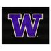 Black 42.5 x 33.75 x 0.25 in Area Rug - FANMATS Washington Huskies Starter Mat Accent Rug Nylon | 42.5 H x 33.75 W x 0.25 D in | Wayfair 36712