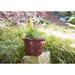 Southern Patio® 15.25" Modesto Resin Planter Composite/Resin/Plastic/Stone in Orange | Wayfair HDP-012498