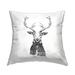 Stupell Industries Winter Deer Wearing Scarf Printed Throw Pillow Design By Lettered & Lined Polyester/Polyfill blend | 18 H x 18 W x 7 D in | Wayfair