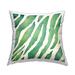 Stupell Industries Bold Green Zebra Pattern Printed Throw Pillow Design By Stephanie Workman Marrott /Polyfill blend | 18 H x 18 W x 7 D in | Wayfair