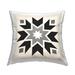 Stupell Industries Black & Cream Quilt Block Printed Throw Pillow Design By Stephanie Workman Marrott /Polyfill blend | 18 H x 18 W x 7 D in | Wayfair