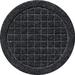Matterly Waterhog Squares 12" Indoor/Outdoor Round Plant Trivet Set Of 4 Coconut fiber in Black | 12 H x 12 W x 0.375 D in | Wayfair 20939541