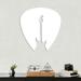 Red Barrel Studio® GUITAR PICK - METAL WALL ART in White | 16 H x 16 W x 0.12 D in | Wayfair C0CC5AE78D454FFD802481E2D8A676E2