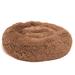 Tucker Murphy Pet™ Calming Cat & Dog Bed Donut Cuddler Round Plush Pet Bed Polyester in Brown | 9.45 H x 27.56 W x 27.56 D in | Wayfair