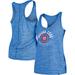 Women's New Era Blue Chicago Cubs Active Racerback Tank Top