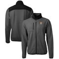 Men's Cutter & Buck Gray New York Mets Cascade Eco Sherpa Full-Zip Fleece Jacket