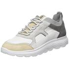 Geox Women's D Spherica C Sneakers, White Lt Grey, 2.5 UK