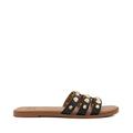 Dune Ladies LITTLE Stud-Strap Flat Sandals Size UK 4