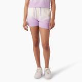 Dickies Women's Relaxed Fit Ombre Knit Shorts, 3" - Cloud/purple Rose Dip Dye Size M (FRR55)