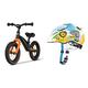 Lionelo Bart Air Laufrad ab 2 Jahre bis zu 30 kg & Uvex Fahrrad Kinderhelm Fahrradhelm Kid 2 Desert Modell 2017