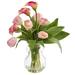 Calla Lily & Tulips Artificial Arrangement in Decorative Vase - 19
