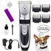 Pysona Electric Dog Clippers Hair Grooming Scissor Dogs Cutter Rechargeable Cordless Shaver Low Noise Haircut Tool Trimmer for Dogs