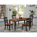 East West Furniture Table Set Includes a Rectangle Dining Room Table with Butterfly Leaf and Dining Chairs (Pieces Options)