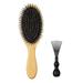 Hair Brush Natural Boar Bristle Hair Brush Wooden Bamboo Hair Brush Paddle Brush Curly Hair Brush For Thick Hair & Anti Static Detangling Reducing Hair Breakage.