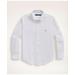 Brooks Brothers Boys Non-Iron Stretch Cotton Oxford Sport Shirt | White | Size Large