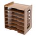 Modern A4 Paper Storage Letter File Sorter Organizer for Desk Wood Organizer